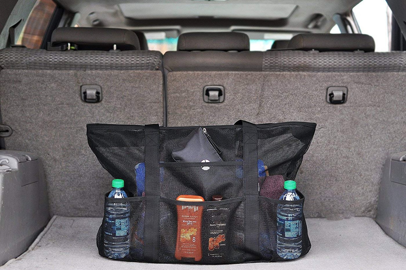 EXTSUD Strandtasche Extra Große Reisetasche,Faltbare Handtaschen,Netztasche – Bild 3 von 5