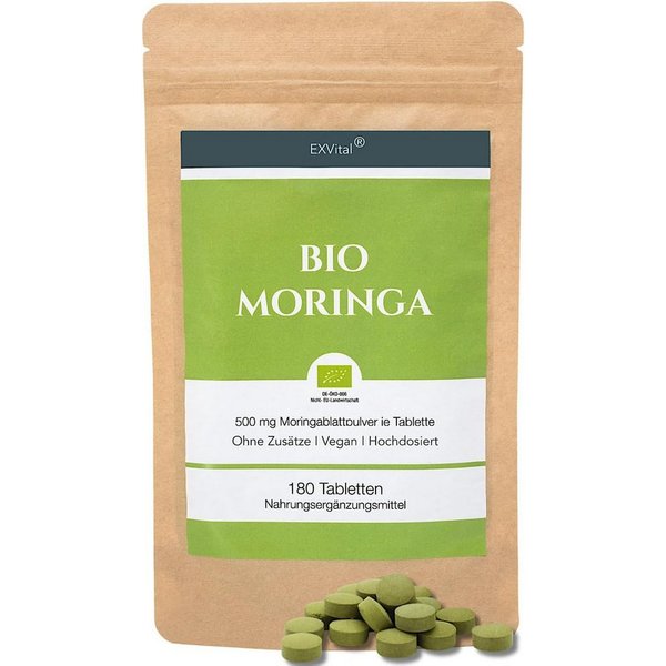BIO Moringa Tabletten - 3000 mg Moringa Oleifera pro Tag Presslinge, 90 g