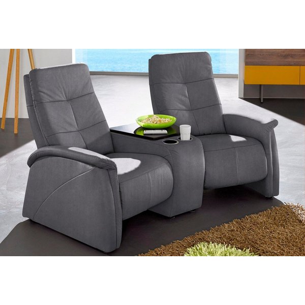 exxpo - sofa fashion 2-Sitzer Tivoli, Kinosofa, bequem, mit Relaxfunktion, integrierter Tischablage und Stauraumfach