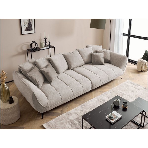 exxpo - sofa fashion Big-Sofa Triton Mega Sofa,toller Sitzkomfort, Steppung im Sitz, Breite 311cm, inkl.10-teiliges Kissenset,gemütliches Megasofa,viel Platz zu