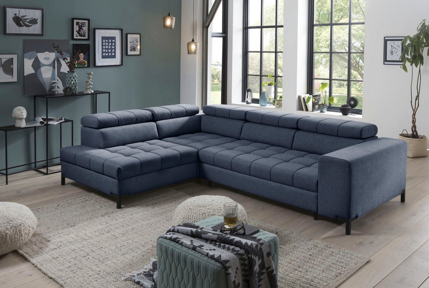 exxpo - sofa fashion Ecksofa Bocco, hochwertige Verarbeitung, toller Sitzkomfort, bequem, L-Form, aus Luxus-Microfaser +Simply Clean - für besonders einfache Re – Bild 3 von 5