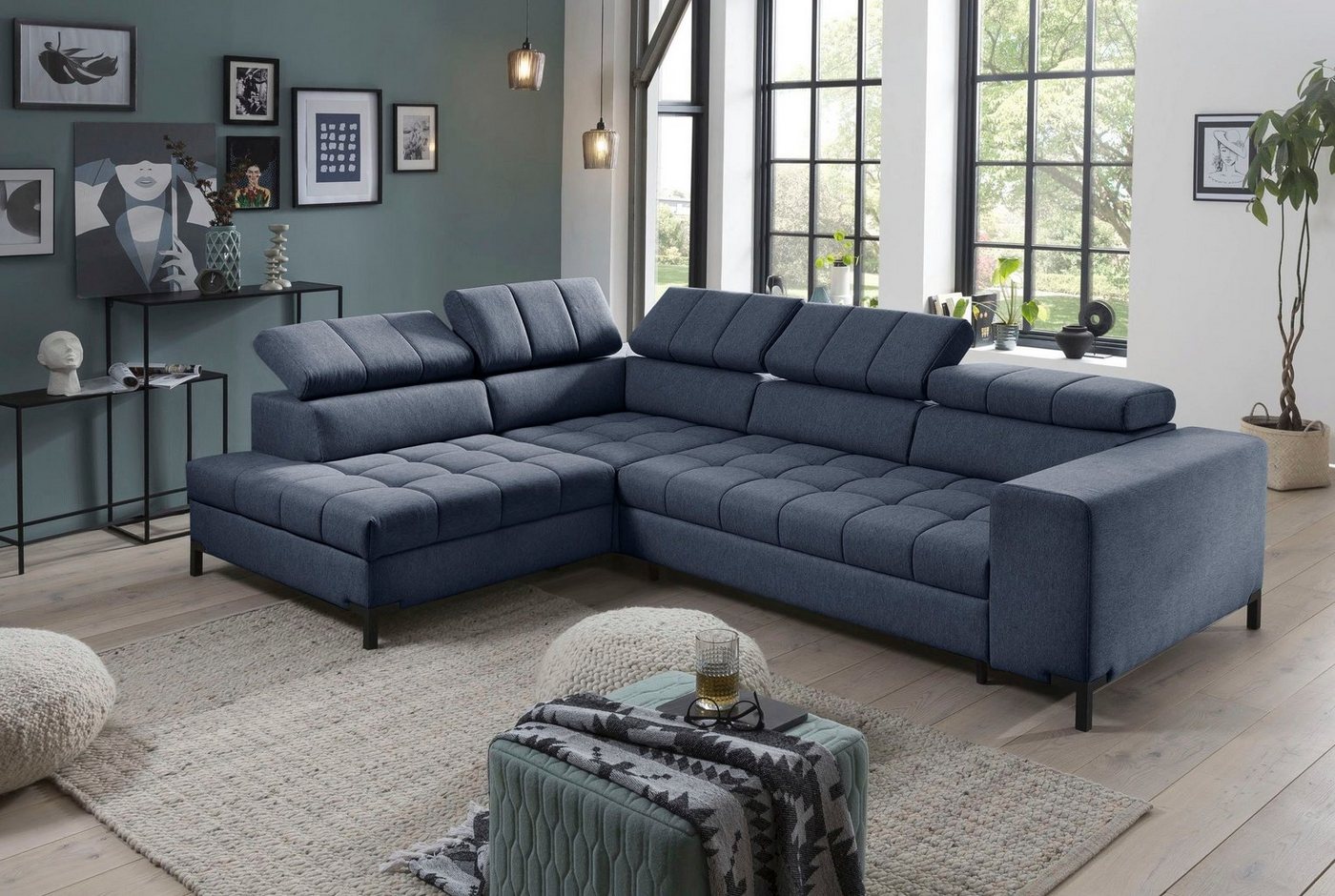 exxpo - sofa fashion Ecksofa Bocco, hochwertige Verarbeitung, toller Sitzkomfort, bequem, L-Form, aus Luxus-Microfaser +Simply Clean - für besonders einfache Re – Bild 5 von 5