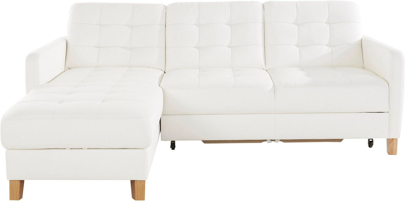 exxpo - sofa fashion Ecksofa Elio, kompakt, bequem & zeitloses Design, Breite 217cm, L-Form, wahlweise mit Bettfunktion – Bild 2 von 5