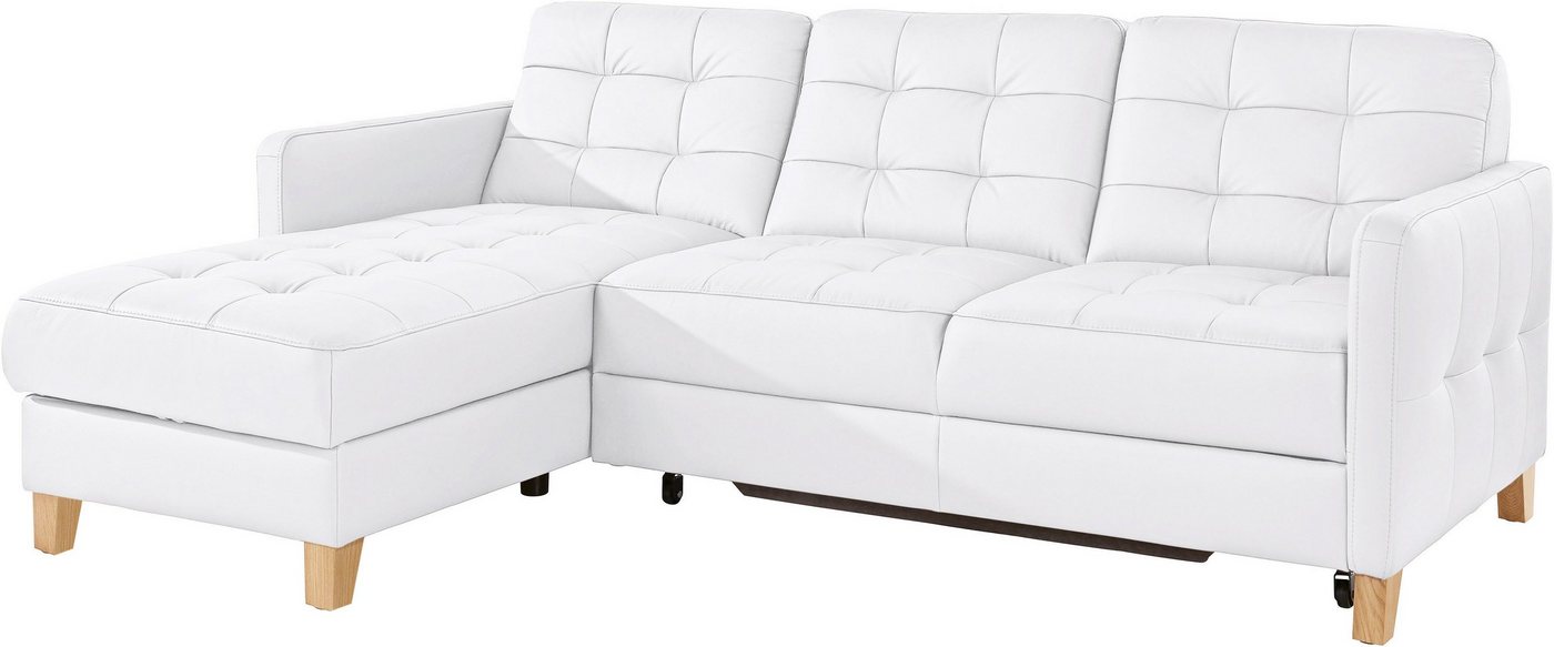 exxpo - sofa fashion Ecksofa Elio, kompakt, bequem & zeitloses Design, Breite 217cm, L-Form, wahlweise mit Bettfunktion – Bild 3 von 5