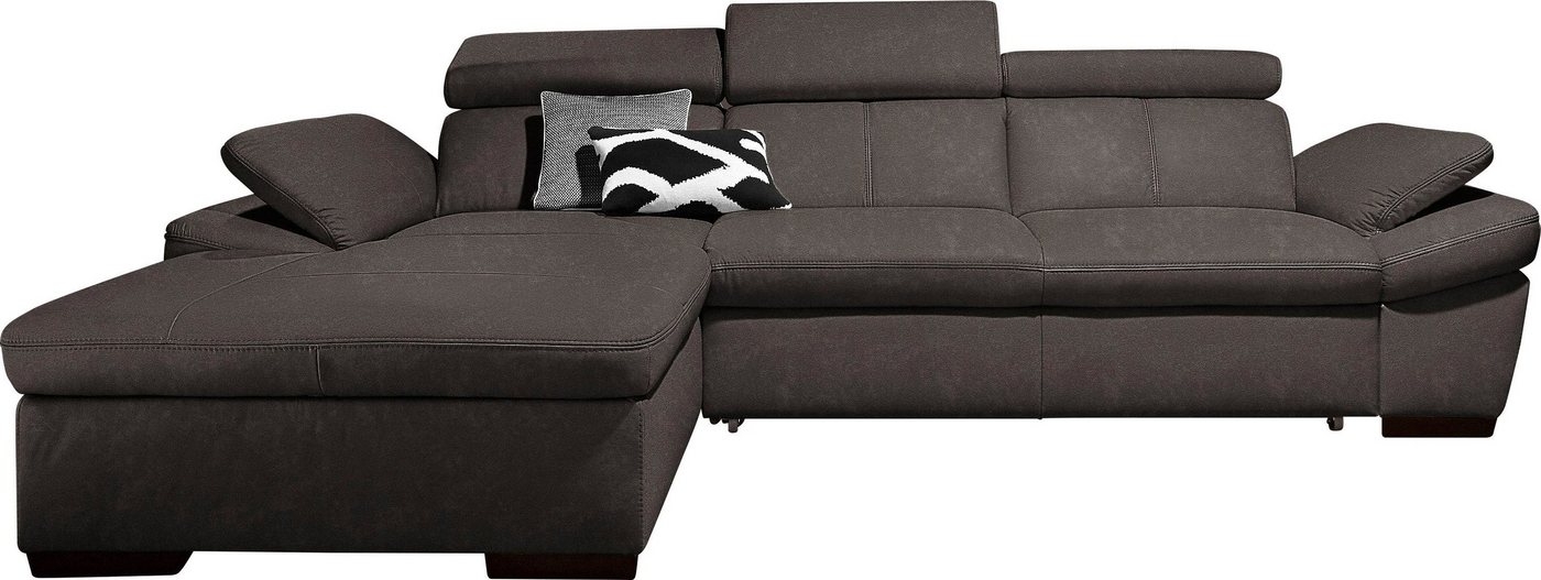 exxpo - sofa fashion Ecksofa Salerno, Funktionssofa, Breite 280cm, hoher Sitzkomfort, L-Form, inkl. Kopf- und Armteilverstellung, wahlweise mit Bettfunktion – Bild 2 von 5