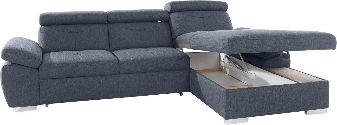 exxpo - sofa fashion Ecksofa Spring, super bequem, mit Armteil- und Kopfteilfunktion, L-Form, wahlweise mit Bettfunktion und Bettkasten – Bild 4 von 5