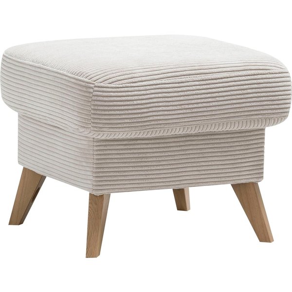 exxpo - sofa fashion Hocker Samso, kompakte und bequeme Sitzgelegenheit in aktuellem Cord Bezug