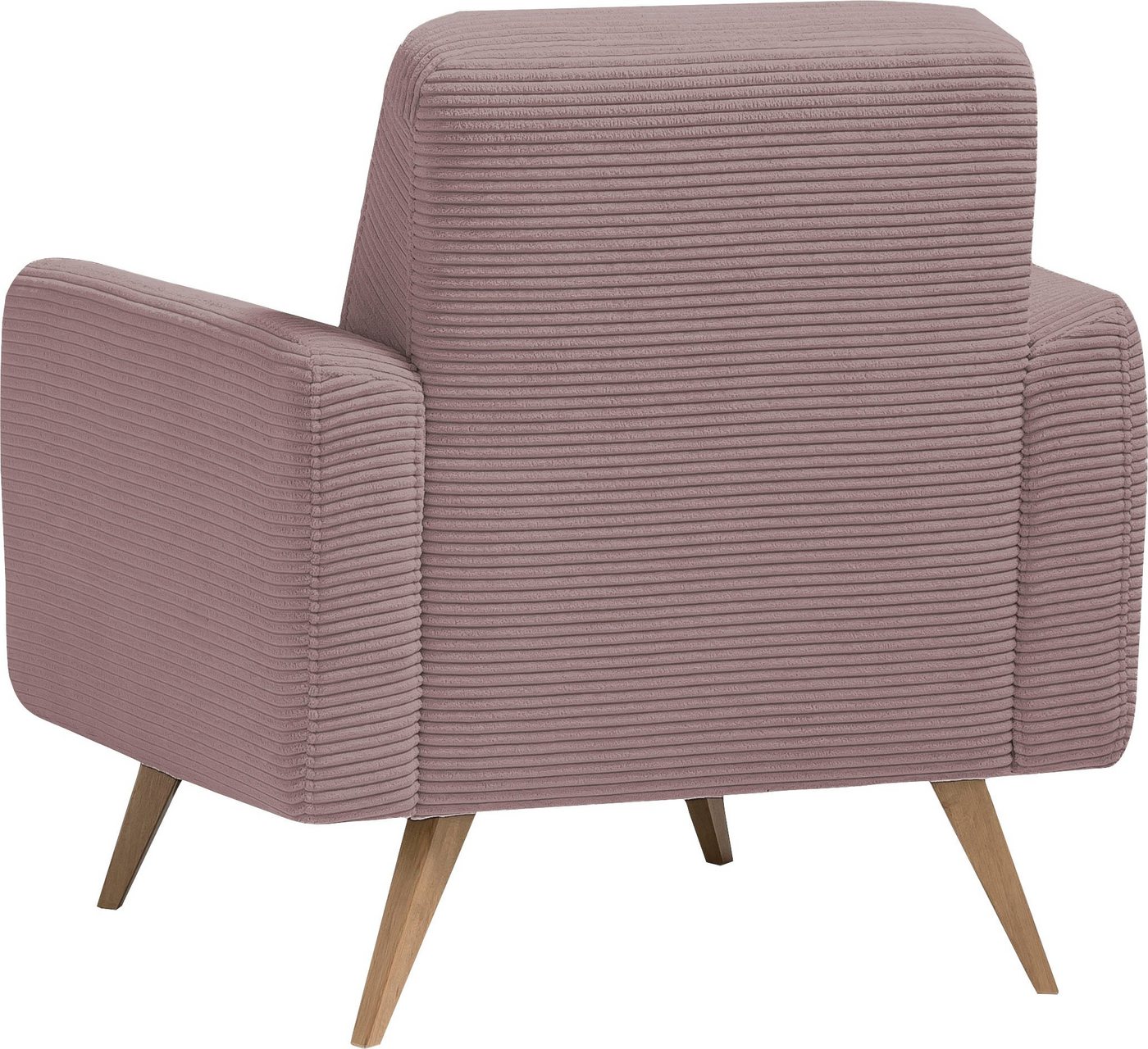 exxpo - sofa fashion Sessel Samso, Loungesessel, elegant und bequem, aktueller Cord Bezug – Bild 3 von 5