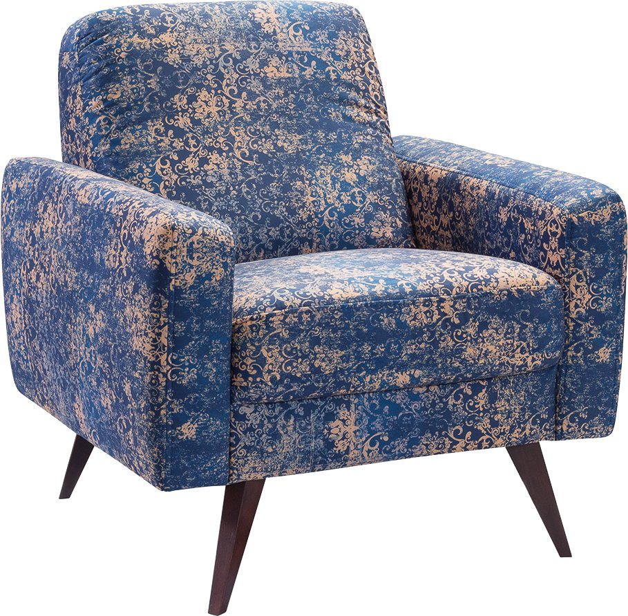 exxpo - sofa fashion Sessel Side, bequemer Loungesessel mit extravagantem Bezug, Breite 82cm – Bild 2 von 5
