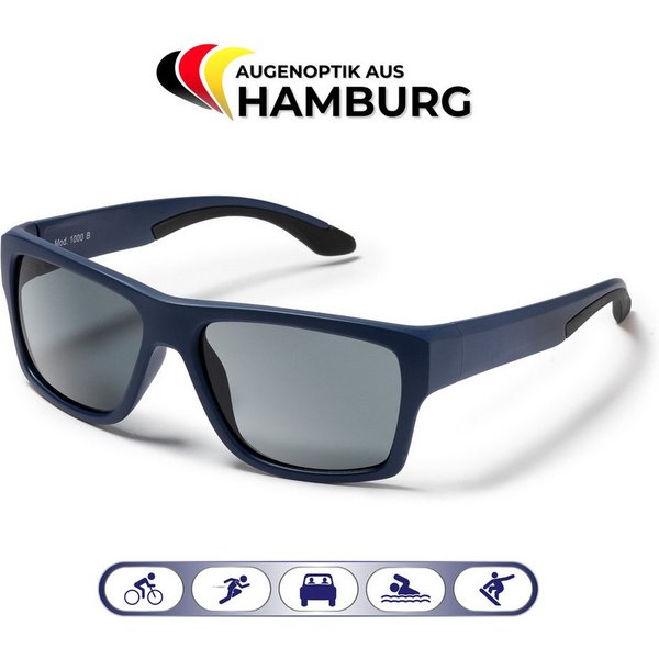 EyeAm Sonnenbrille, Polarisierte Gläser & Ultraleicht, Schwimmfähig, Sportbrille Modell: 1000