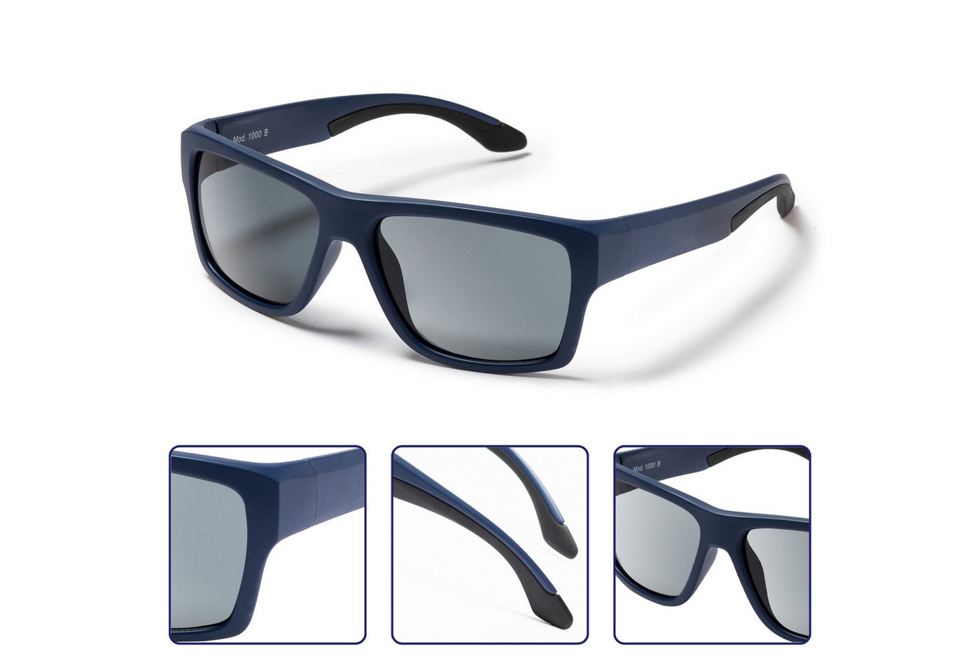 EyeAm Sonnenbrille, Polarisierte Gläser & Ultraleicht, Schwimmfähig, Sportbrille Modell: 1000 – Bild 3 von 5