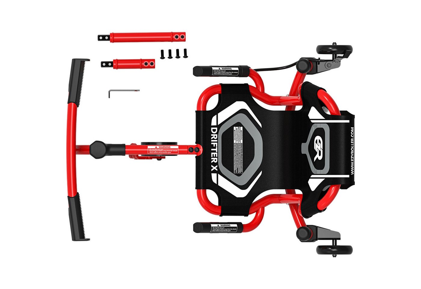EzyRoller Tretfahrzeug Drifter X, Kinderfahrzeug Dreiradscooter 4 - 14+ Jahre Spielgeräte für draußen – Bild 3 von 5