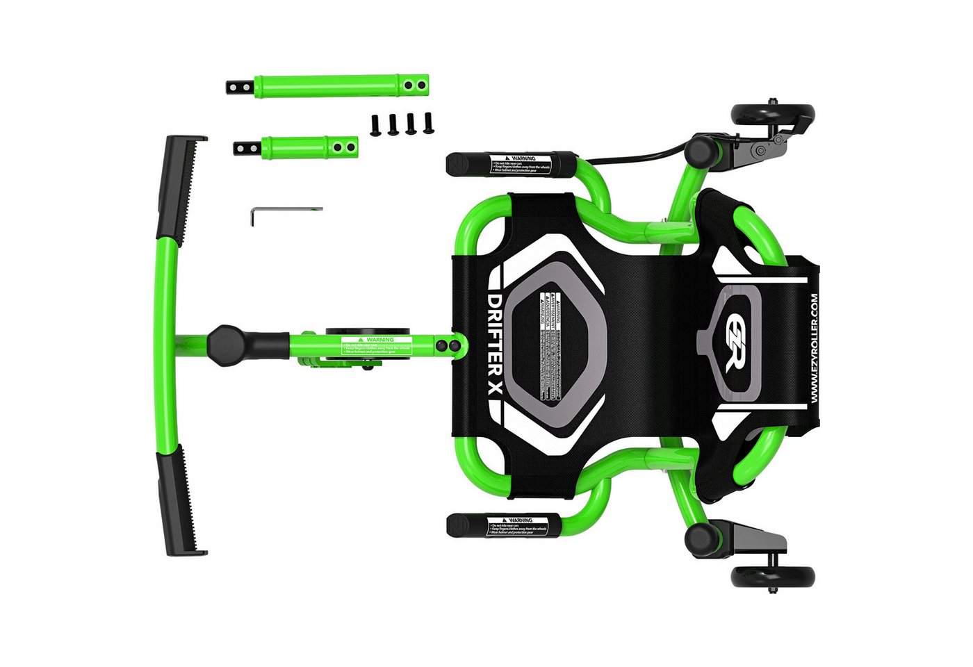 EzyRoller Tretfahrzeug Drifter X, Kinderfahrzeug Dreiradscooter 4 - 14+ Jahre Spielgeräte für draußen – Bild 3 von 5