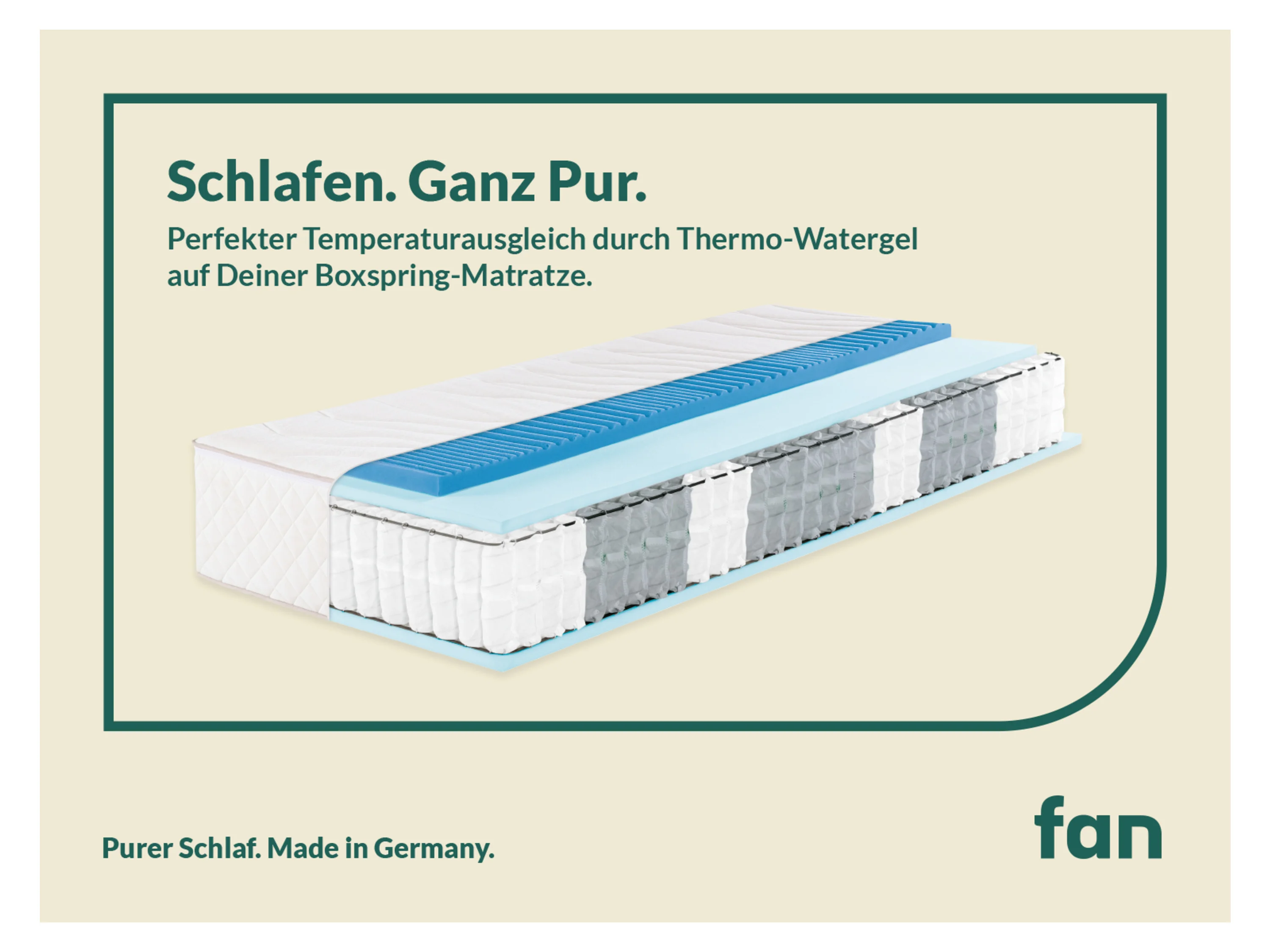 f.a.n. 7-Zonen Boxspring-Matratze mit integrierter Thermogel-Auflage (H2, 140 x 200 cm) – Bild 3 von 4