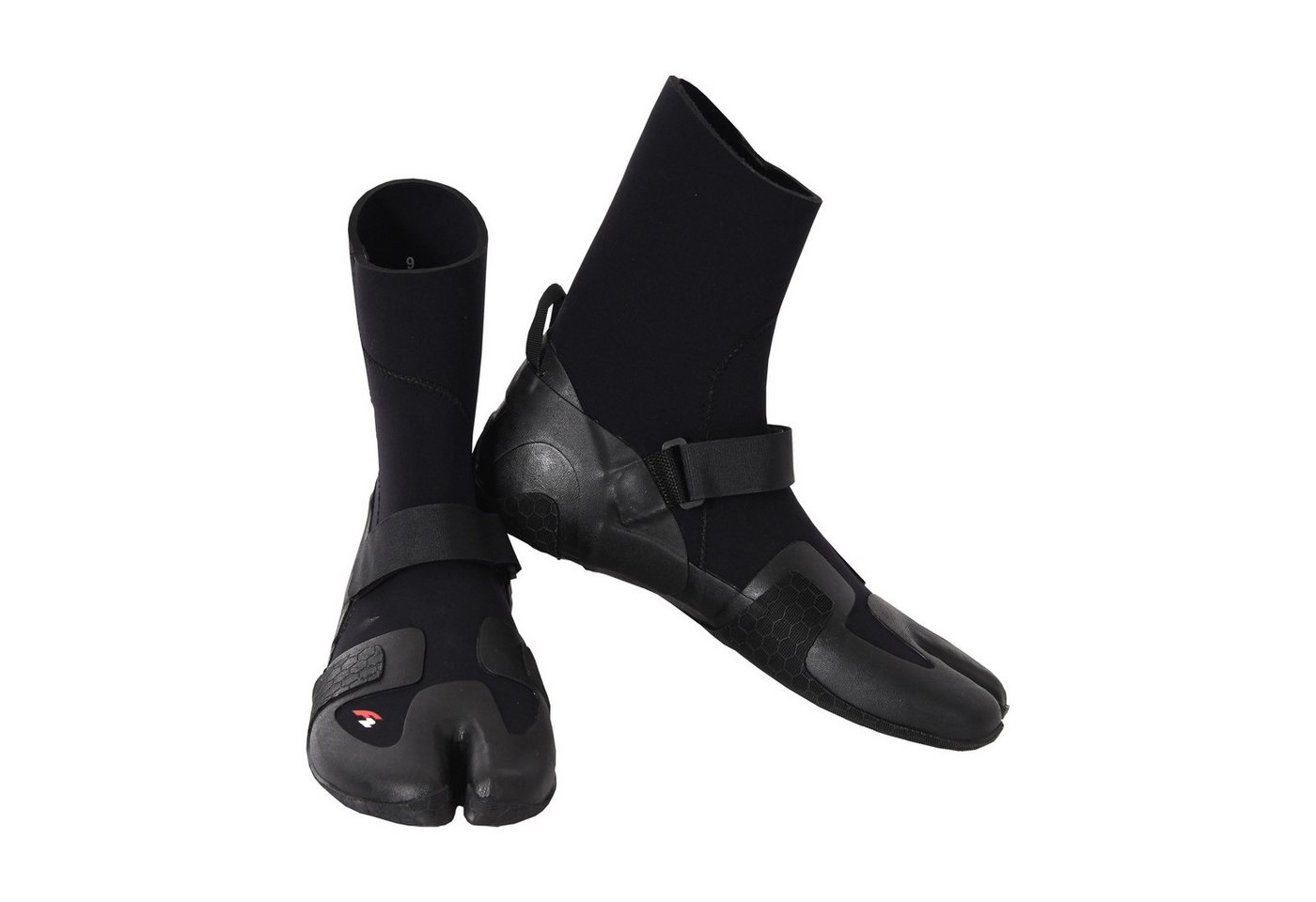 F2 F2 Neopren Schuhe Barfuss Schuhe Split Toe Surfschuhe 45-46 Schwarz Neoprenschuh – Bild 4 von 5