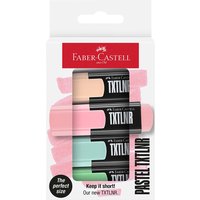Faber-Castell 4er-Set Mini-Textmarker "TXTLNR", pastell
