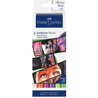Faber-Castell 6er-Etui Goldfaber Sketch Marker "Graphic Novel"
