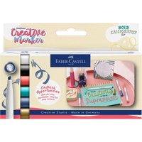 Faber-Castell 6er-Set Goldfaber Creativ-Marker "Bold Calligraphy" C-Spitze