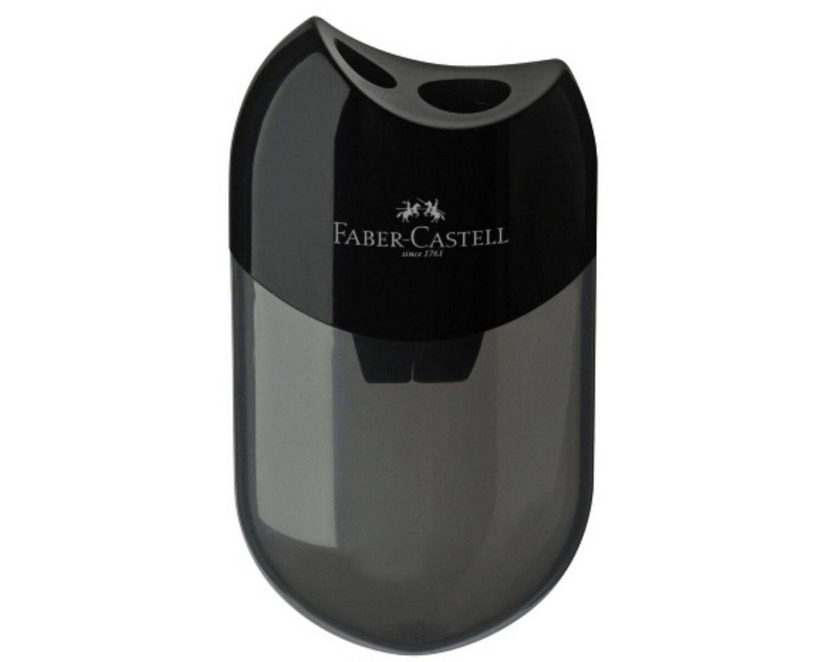 Faber-Castell Anspitzer Doppelspitzdose bis 11mm schwarz – Bild 2 von 2