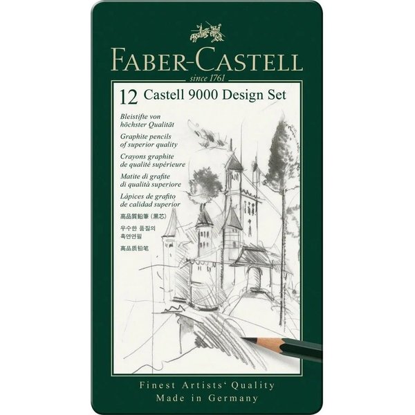 Bleistift sortiert, Metalletui, 12er-Set