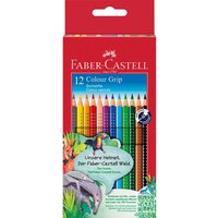 Faber-Castell Buntstift 'Colour Grip' 12er-Pack, mit Soft-Grip-Zone, Dreikantform, farbs.