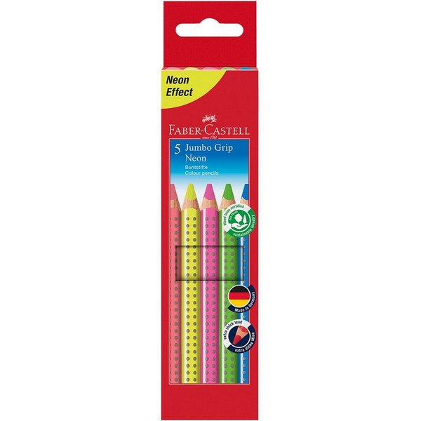 neon Buntstift sortiert, Kartonetui, 5er-Set