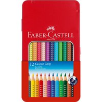 Faber-Castell Buntstifte 'Colour Grip', 12er-Set im Metalletui