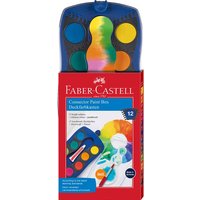 Faber-Castell Farbkasten "Connector" 12 Farben, blau