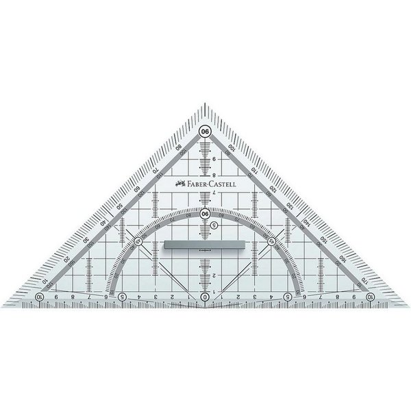 Faber-Castell Geodreieck, 22 cm, mit Griff
