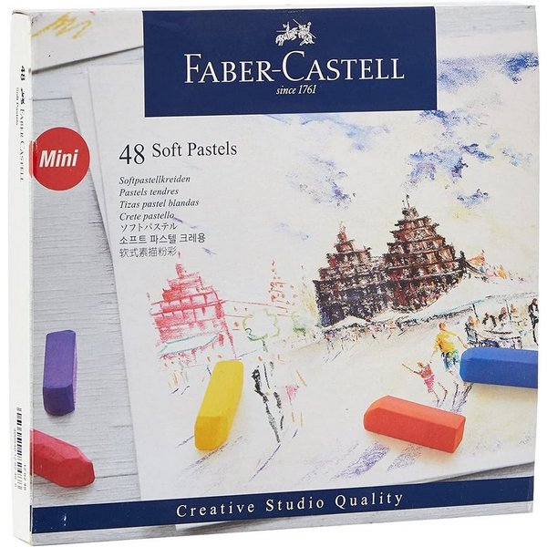 Faber-Castell Kreativset Softpastellkreiden Mini, 48er Kartonetui, (48er Set, 48-tlg)