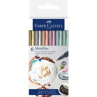 Faber-Castell Permanent-Marker "Metallics", 6er-Set