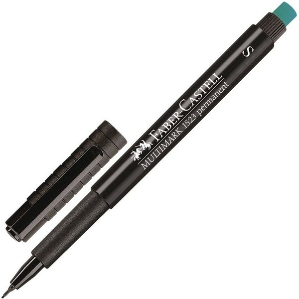 Faber-Castell Permanentmarker Multimark 1523 S, (1-tlg), Strichstärke 0,4 mm (S), korrigierbar