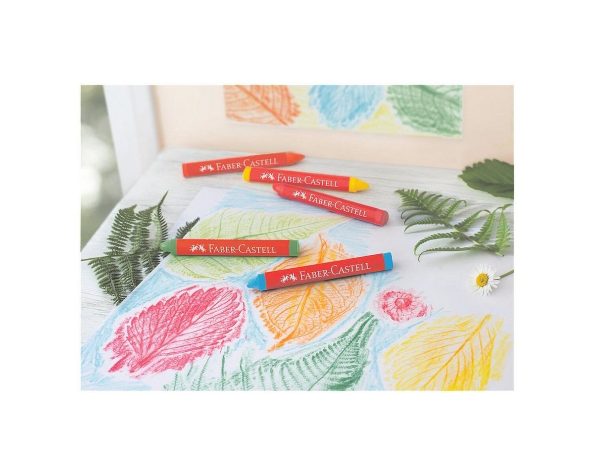 Faber-Castell Wachsmalstift, (12-tlg), mit ergonomischer Griffzone – Bild 3 von 5