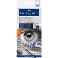 Faber-Castell Zeichenset "Goldfaber" Bleistift 6 Stk. inkl. Spitzer & Radierer