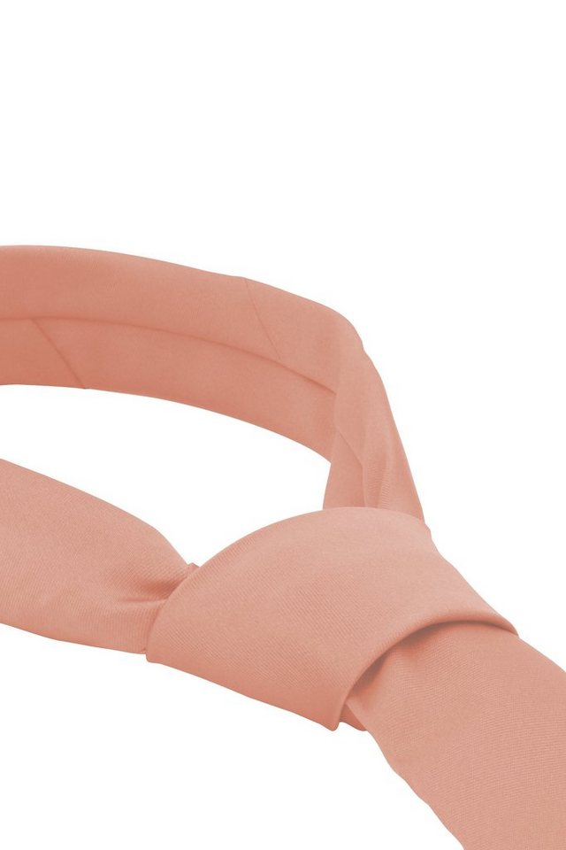 Fabio Farini Krawatte einfarbige Herren Schlips - Unicolor Krawatte in 6cm oder 8cm Breite (1-St., Unifarben) Schmal (6cm), Altrosa perfekt als Geschenk – Bild 4 von 5