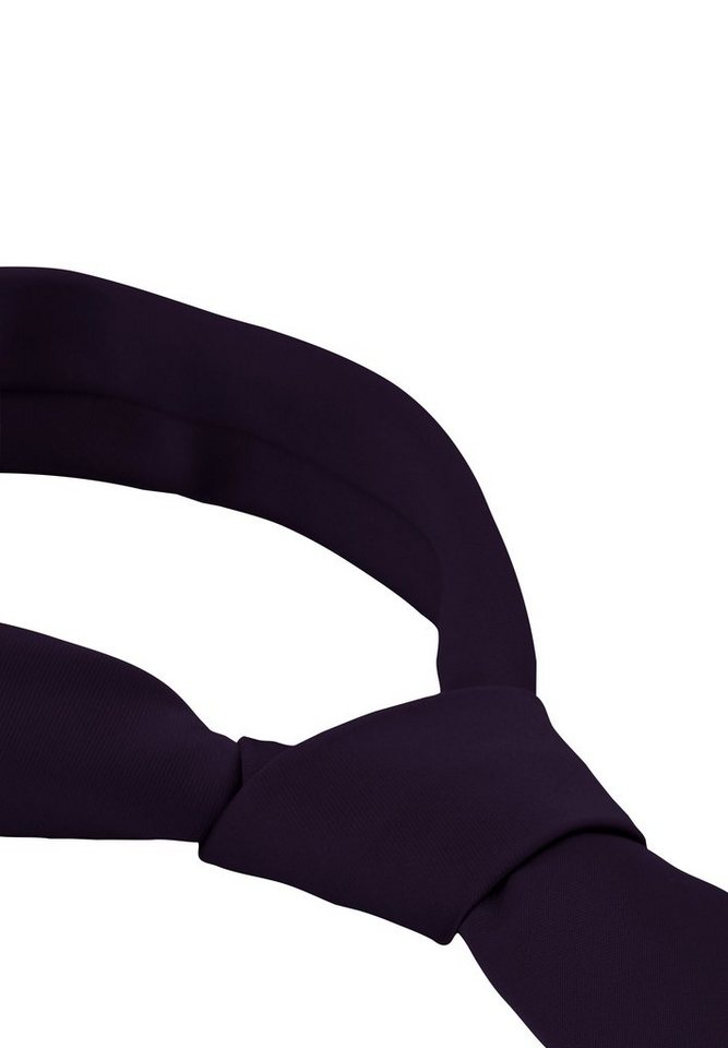 Fabio Farini Krawatte einfarbige Herren Schlips - Unicolor Krawatte in 6cm oder 8cm Breite (1-St., Unifarben) Breit (8cm), Violett perfekt als Geschenk – Bild 4 von 5
