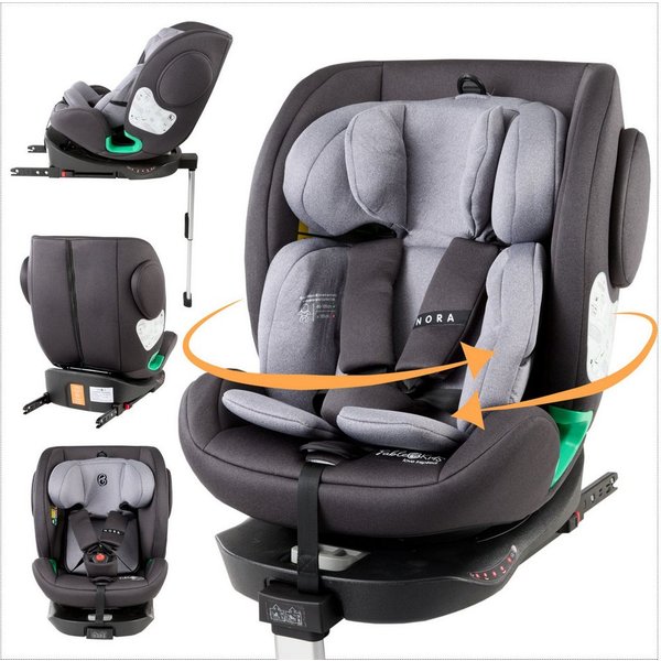 FableKids Autokindersitz Autositz Kinderautositz 360° drehbar Isofix 40-150 cm, ab: Geburt, bis: ca. 12 Jahre, ab: 40 cm, bis: 150 cm