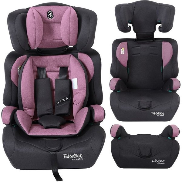 FableKids Autokindersitz Sitzerhöhung i-Size 76–150 cm, vorwärtsgerichtet, 3-Punkt-Gurt, ab: 15 Monaten, bis: 12 Jahre, Pflegeleicht: Bezug abnehmbar und waschb
