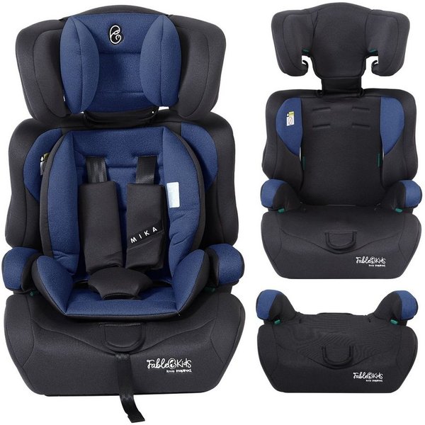 FableKids Autokindersitz Sitzerhöhung i-Size 76–150 cm, vorwärtsgerichtet, 3-Punkt-Gurt, ab: 15 Monaten, bis: 12 Jahre, Pflegeleicht: Bezug abnehmbar und waschb