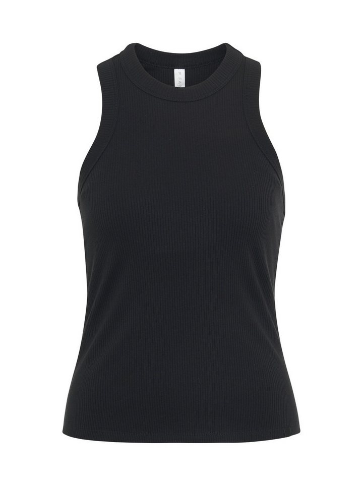 Fabletics Tanktop High Neck Rib mit integriertem BH gerippte Textur, geschwungene Träger – Bild 2 von 5
