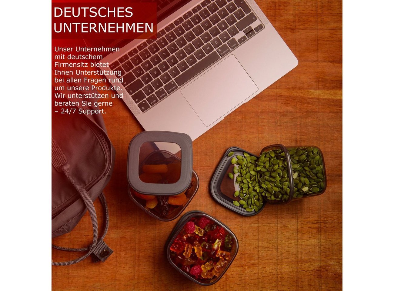 Fabona Vorratsdose Set Vorratsdosen, (Küche Aufbewahrung & Organisation, 24-tlg., Aufbewahrungsbox, Küchen Organizer, Kunststoff), Aufbewahrungsbox Küchenzubehö – Bild 4 von 5