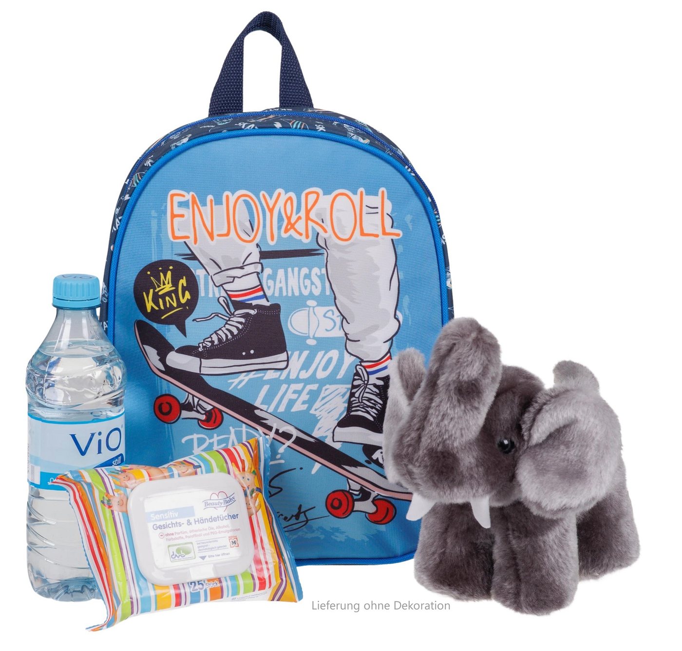 fabrizio® Kinderrucksack Rucksack Jungen Mädchen Kindergarten Tasche, Kindergartenrucksack Kinder Handgepäck Skateboard Rookie 20651 +e – Bild 4 von 5