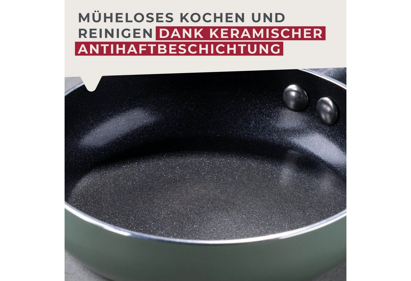 FACKELMANN Bratpfanne Mini Pfanne, Pancake-Pfanne, Spiegeleierpfanne, Ø12 cm – Bild 3 von 5