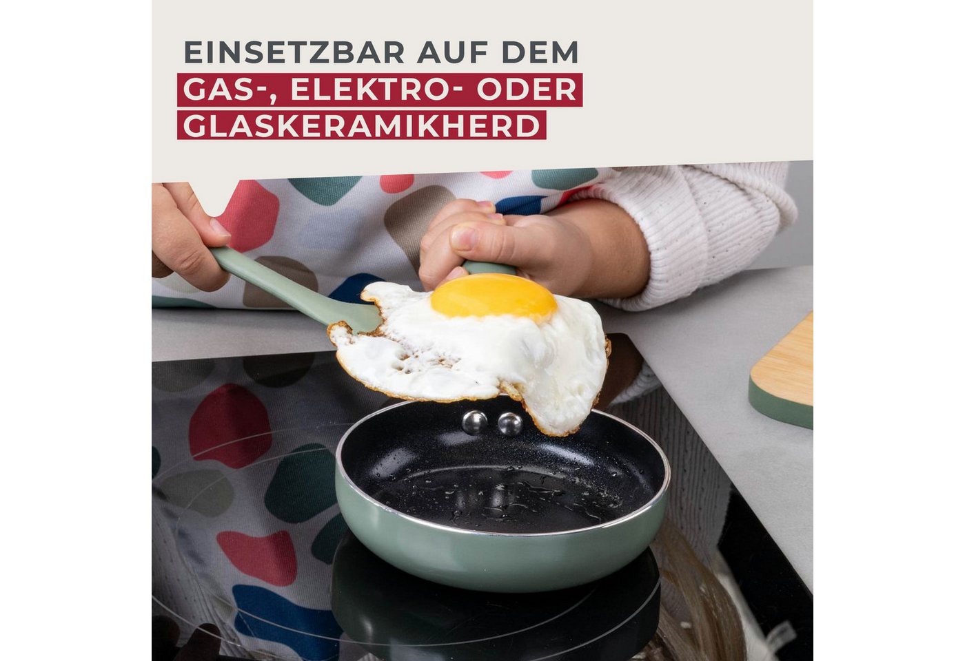 FACKELMANN Bratpfanne Mini Pfanne, Pancake-Pfanne, Spiegeleierpfanne, Ø12 cm – Bild 5 von 5