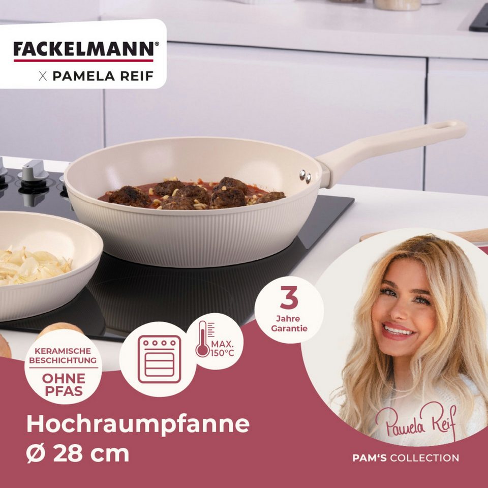 FACKELMANN Bratpfanne Pfanne, Antihaft-Pfanne, Kochgeschirr, Aluminium-Pfanne – Bild 2 von 5