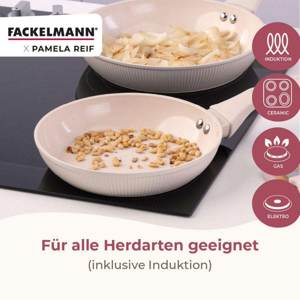 FACKELMANN Bratpfanne Pfanne, Antihaft-Pfanne, Kochgeschirr, Aluminium-Pfanne – Bild 4 von 5