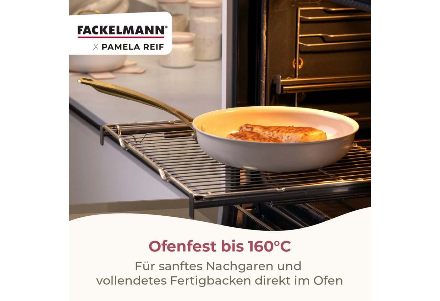 FACKELMANN Bratpfanne Pfanne, Antihaft-Pfanne, Kochgeschirr, Aluminium-Pfanne – Bild 5 von 5