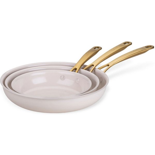 FACKELMANN Bratpfanne Set, Kochgeschirr, Aluminium-Pfannen, Keramikbeschichtung