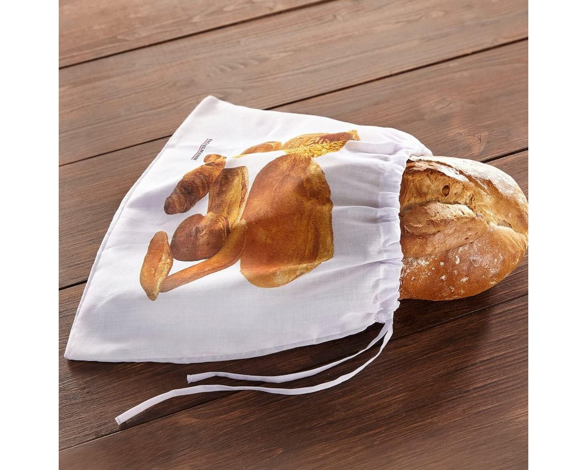 FACKELMANN Brottasche Brotbeutel aus Baumwolle, 43 x 34 cm, Nachhaltig und wiederverwendbar – Bild 2 von 2