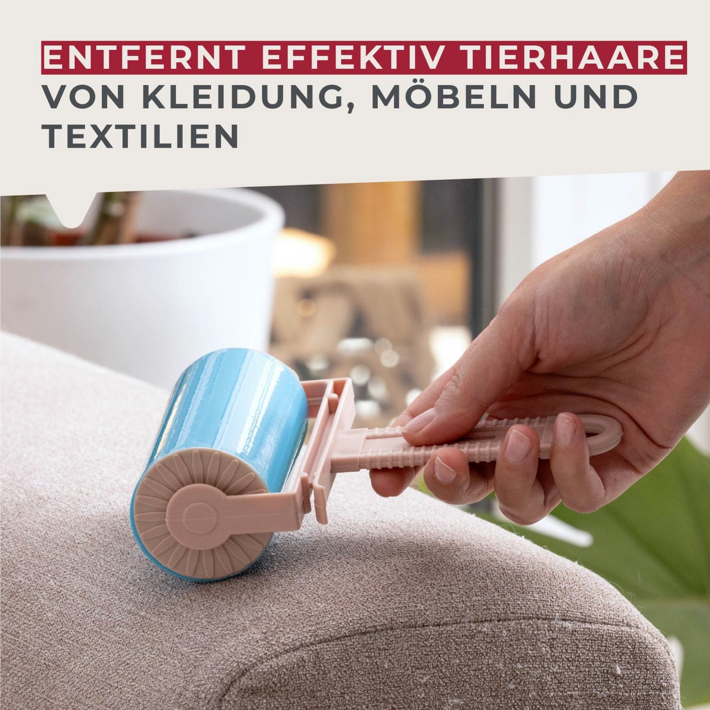 FACKELMANN Fusselroller Fusselrollenset, Fusselrolle, Tierhaarroller, Kleiderrolle – Bild 4 von 5